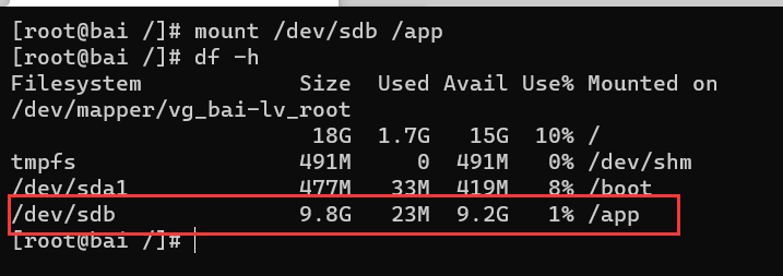 fdisk /dev/sdb