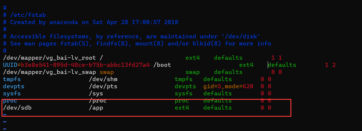 fdisk /dev/sdb